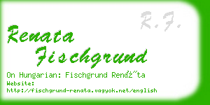 renata fischgrund business card